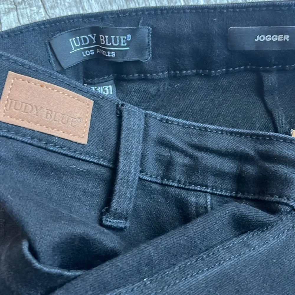 Judy Blue Jet Black Jogger Jeans Size 31 Style JB88700‎